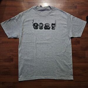 Men's Grey Graphic Crewneck T-Shirt - Casual Everyday Tee